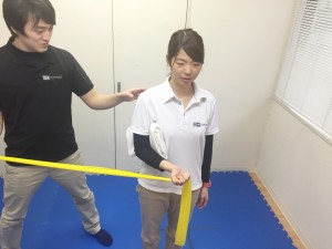 肩甲下筋トレーニング